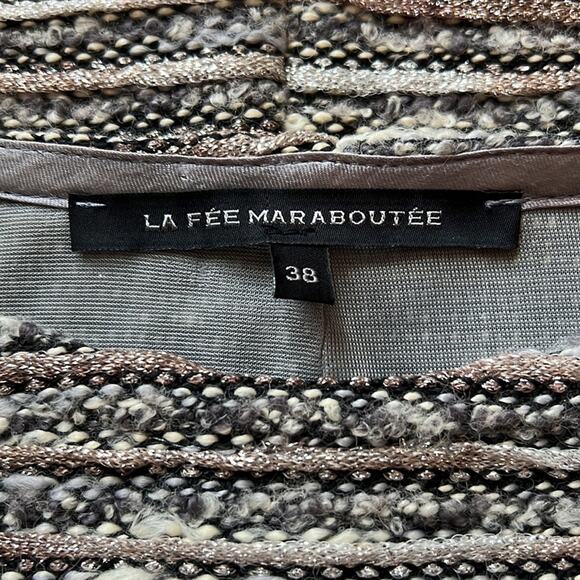 Authentic French LA FEE MARABOUTEE Wool Blend Vintage Dress - Size 38 - Picture 8 of 15